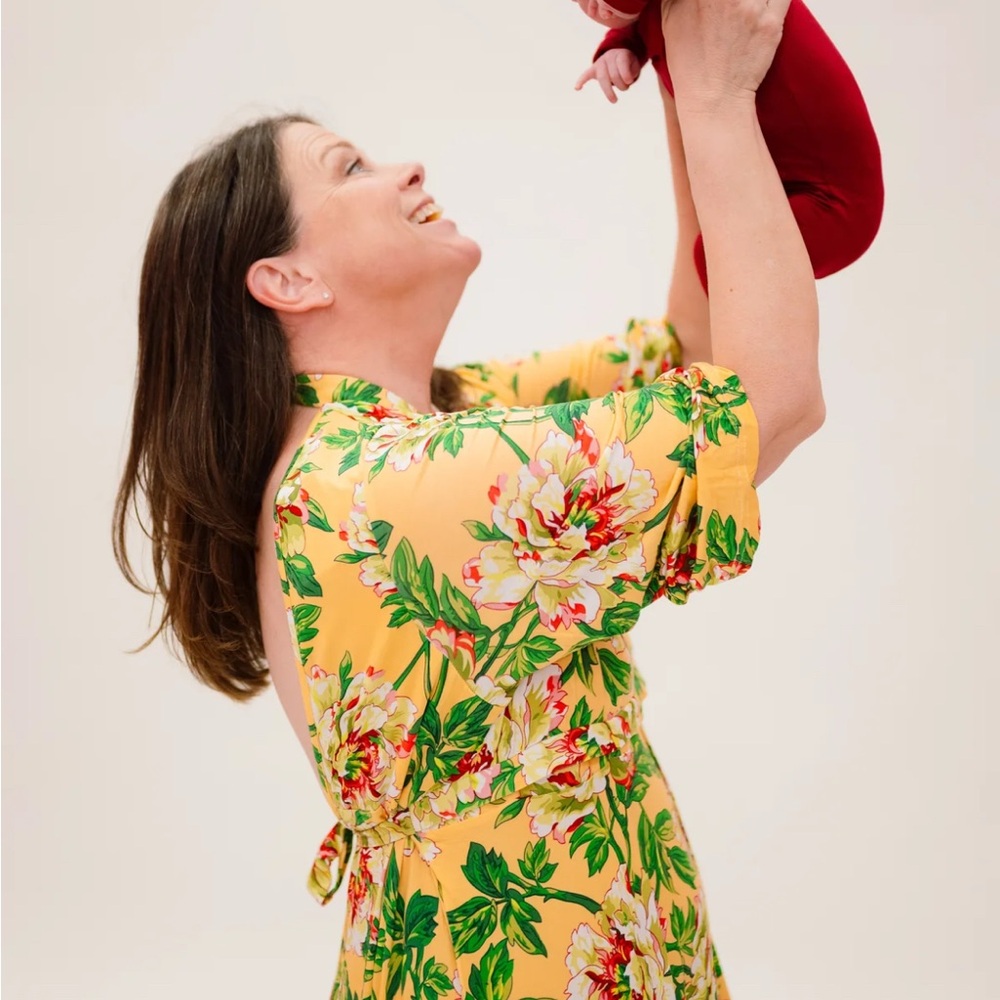 Floral Maternity Robe - Picture 5 of 11